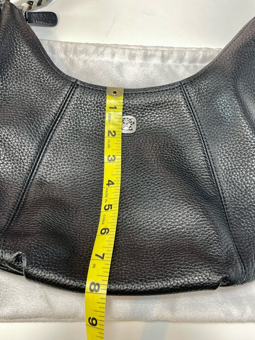 Brighton Black Leather Hobo Purse - Picture 5 of 15